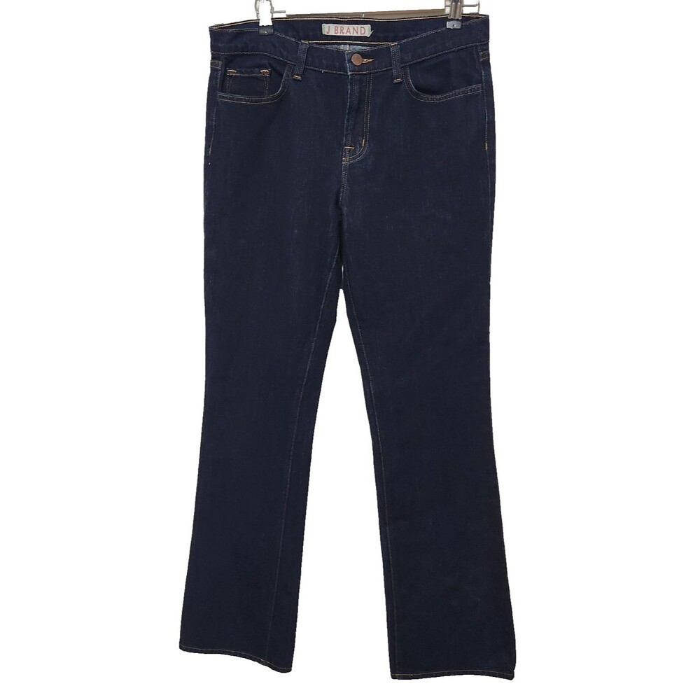 J Brand Womens Jeans Ink Dark Wash Mid Rise W 31 Inseam 33